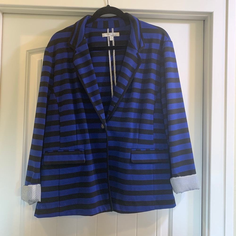 Royal blue and navy blazer XXL 3/4 sleeves
